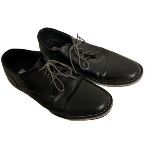 Steve Madden Men's Size 11 Harpoon Derby Oxford Black Shoes Lace-up